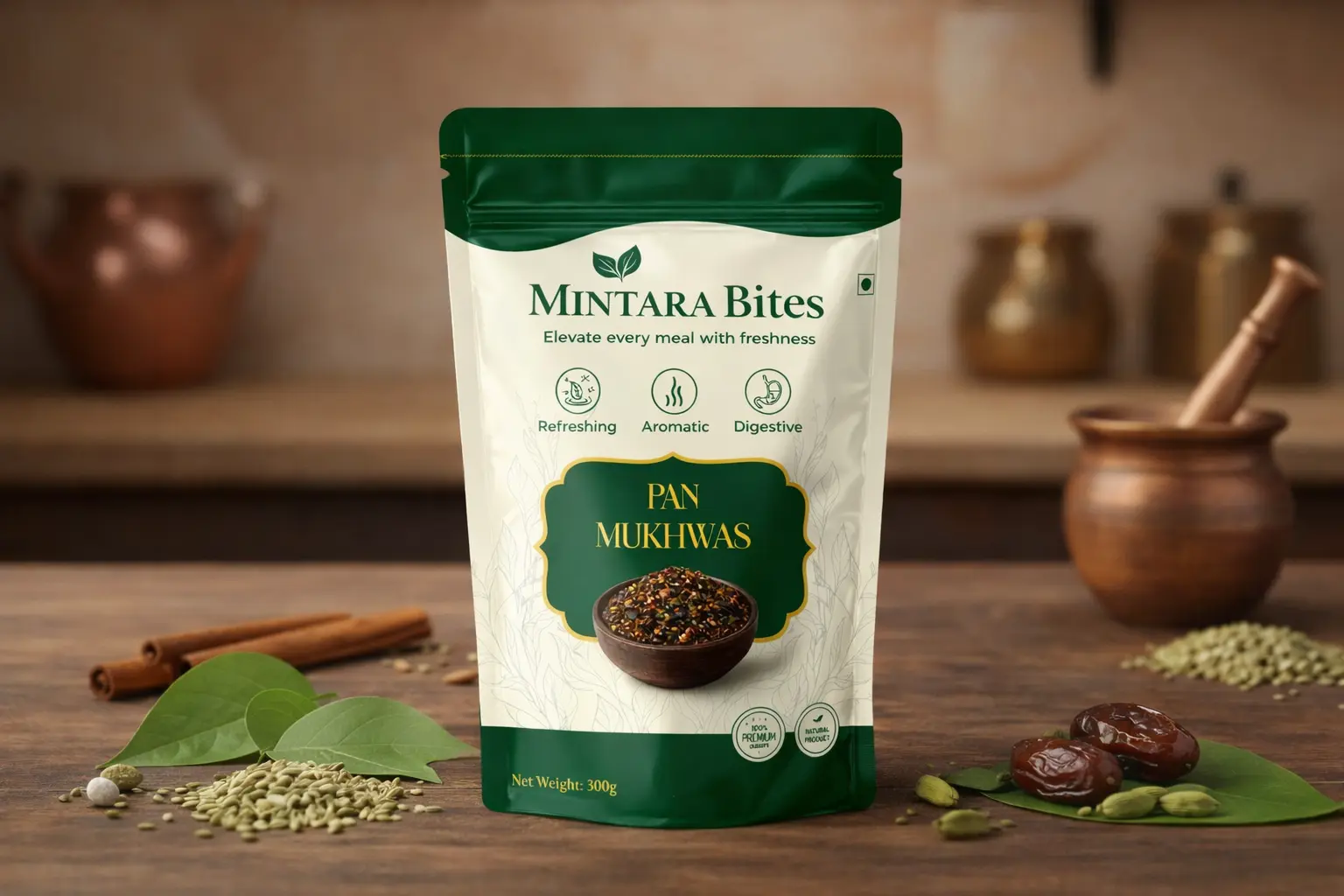 Mintara Bites premium mukhwas packaging